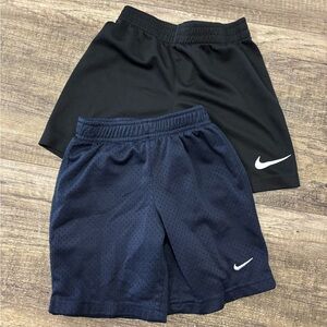 Nike Kids Black and Dark Blue Shorts
